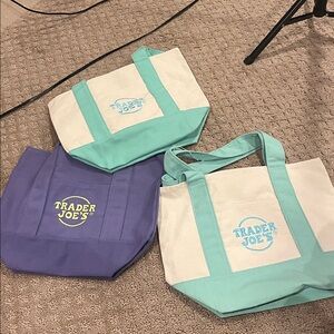 3 mini  Tote Bag traders Joe new